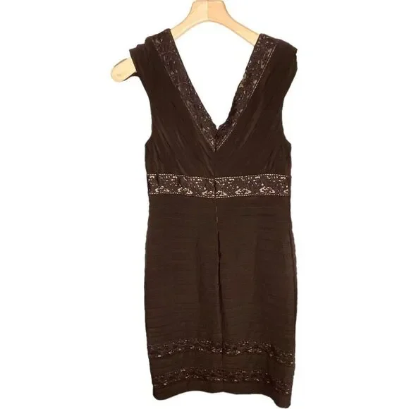 pink dress with black lace Adrianna Papell 41895460 - Short Lace Sheath Dress main image 0